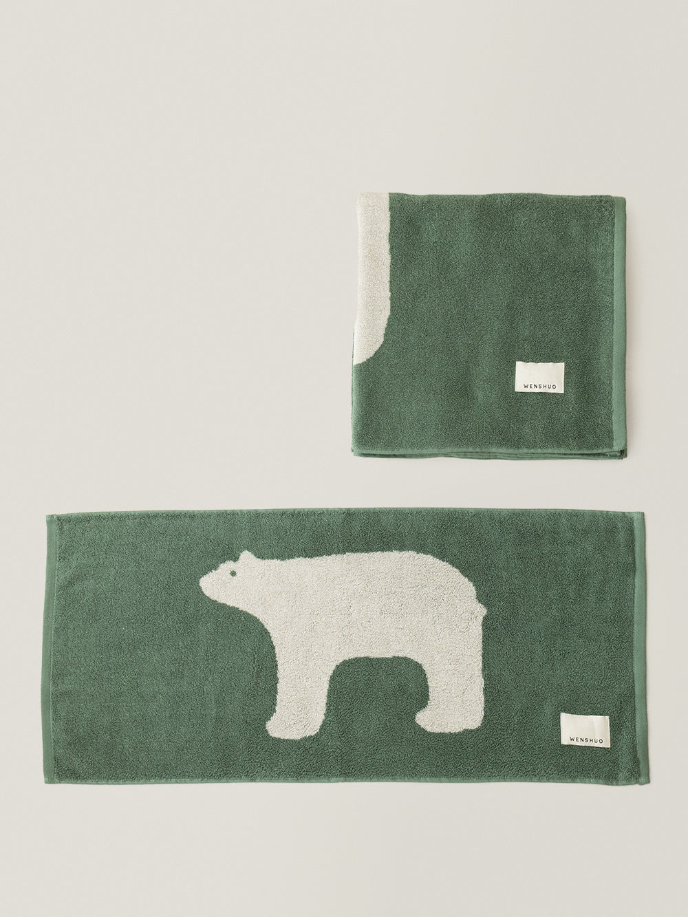 Polar Bear Cotton Bath Towe