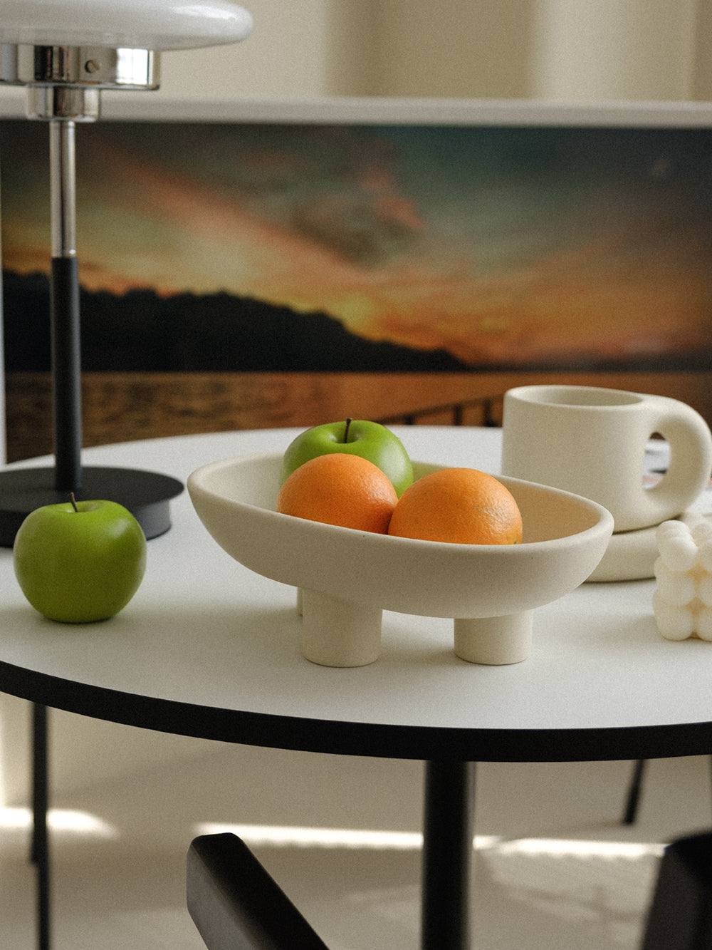Modern Fruit Bowl With Three-Legs | Plate Dessert HOME Tray, ,Food WENSHUO
